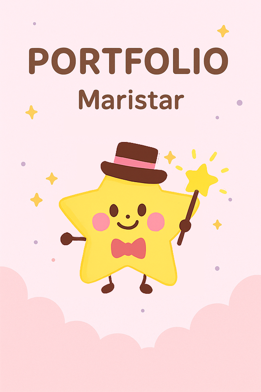 ポートフォリオ表紙 ピンクver